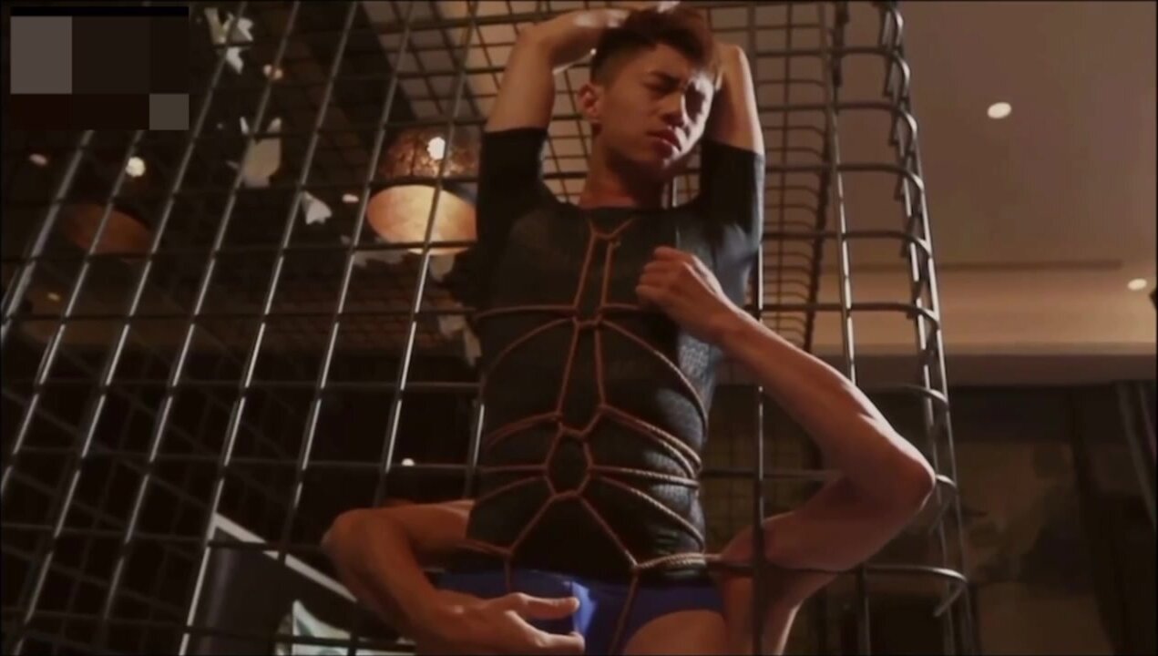 Bound Asian Gay Erections 2