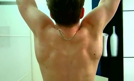 Naked Exercise guy getting a boner