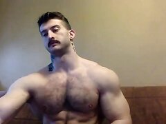 Beefy Hairy Muscle Flexing