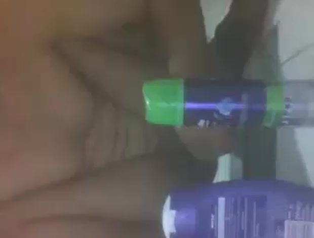 paki fucking himself with a shaving cream can while squatting