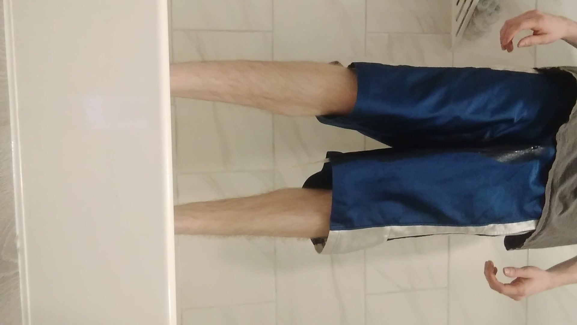 Pissing in my addida shorts - video 2