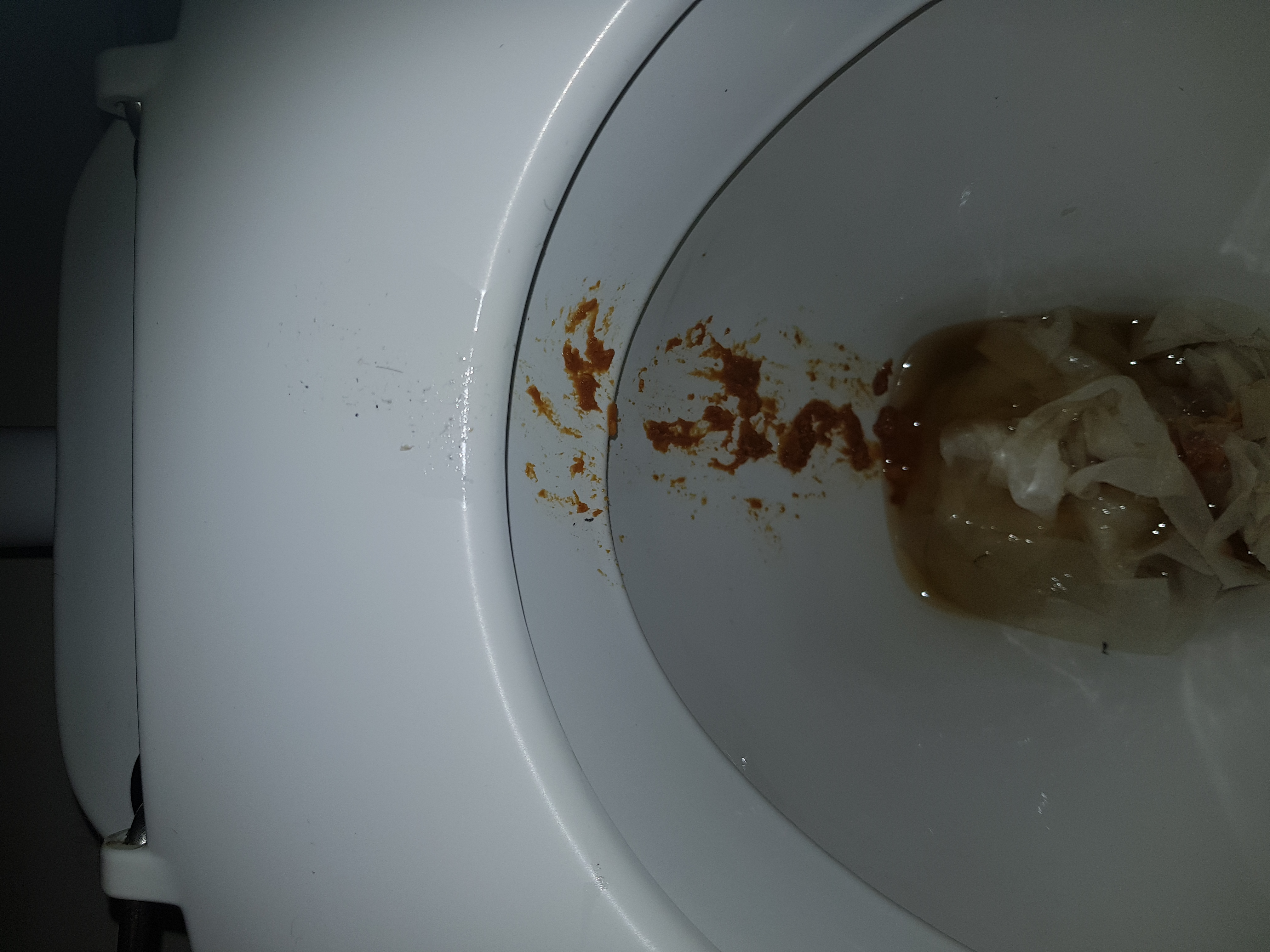 Badly needed loose and sloppy shit on my mates loo