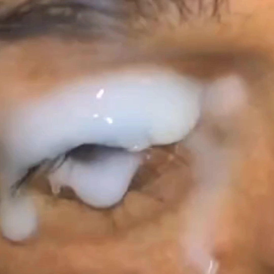 Heavy cum in the eye