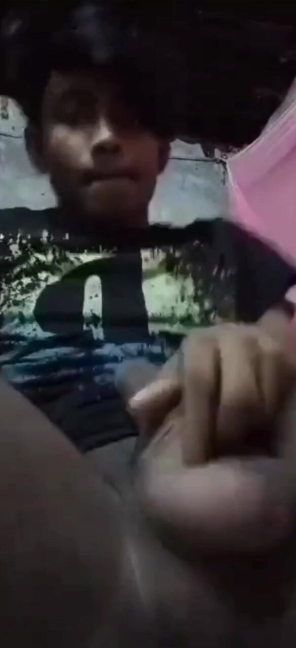 Indian boy playing with dick and asshole