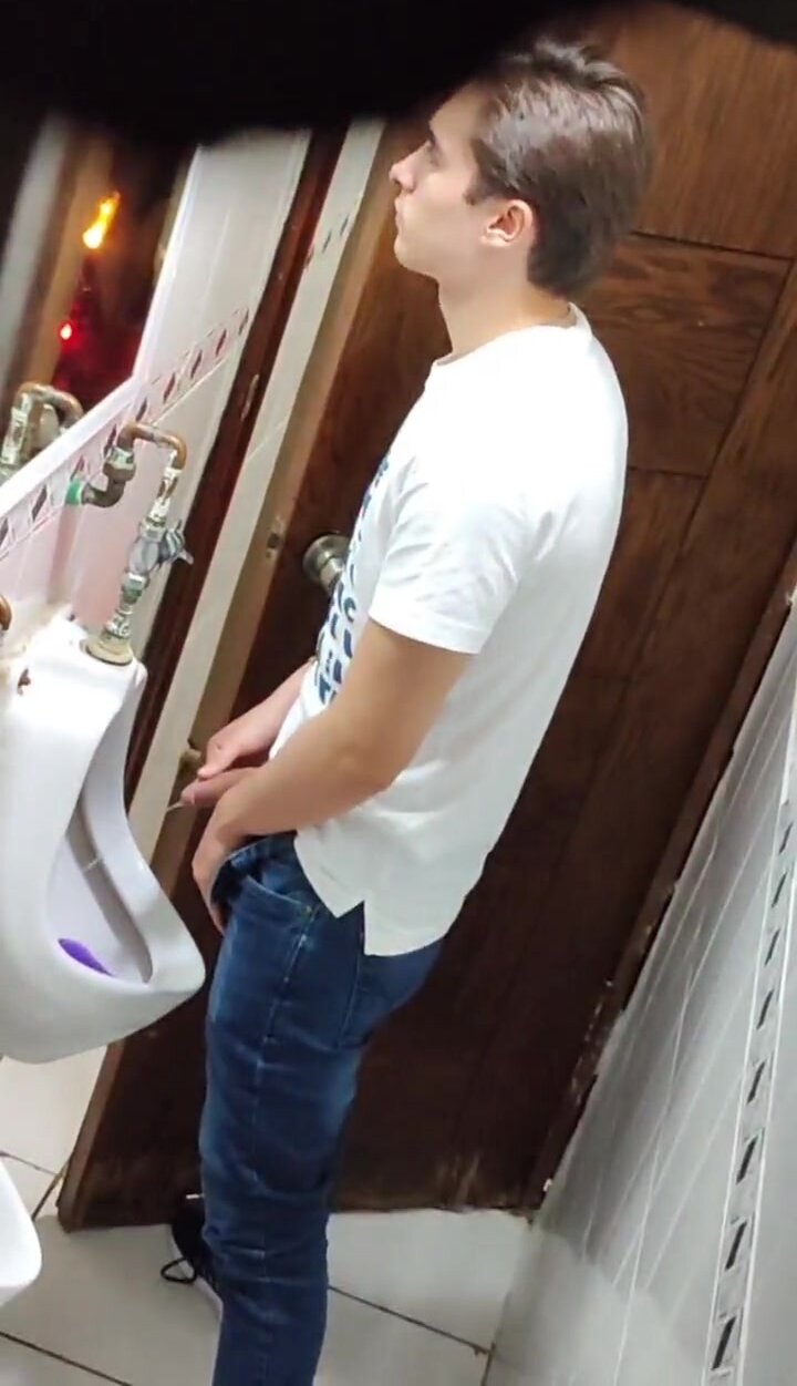 caught pissing at urinal - video 2