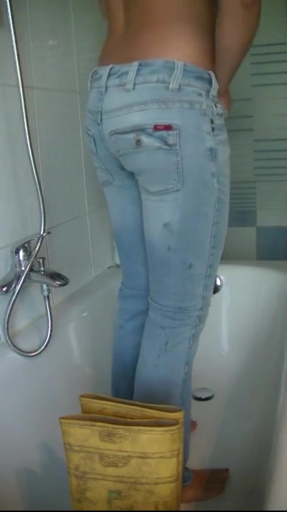 shit in jeans