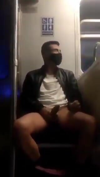 Masturbating on a public train