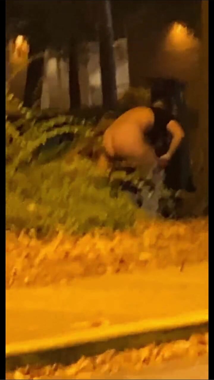 Guy catches 2 cute girls peeing in the bushes