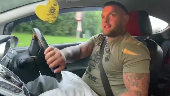 Risky Jerk Off On Side Of the Road