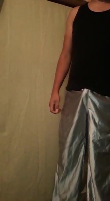 my freidn in shiny silver   shorts