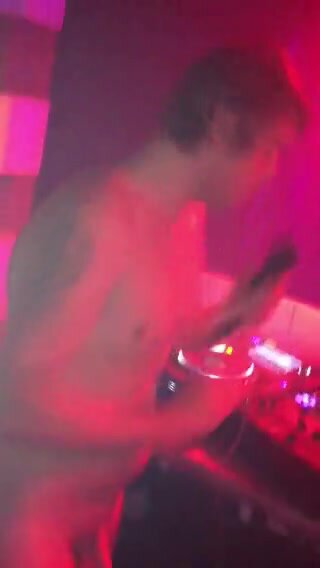 Naked Lad in the DJ Booth