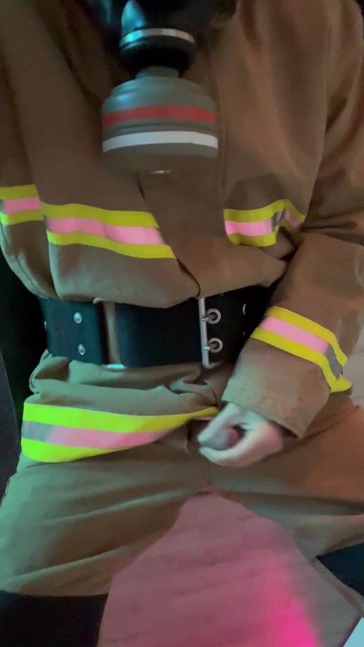 Feuerwehrmann in Sling