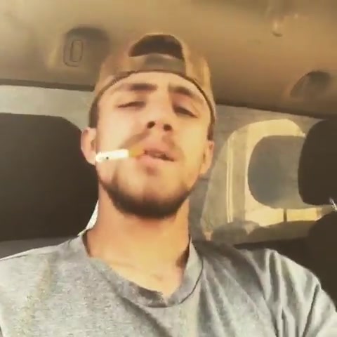 Smoking: Hot Stud in Truck