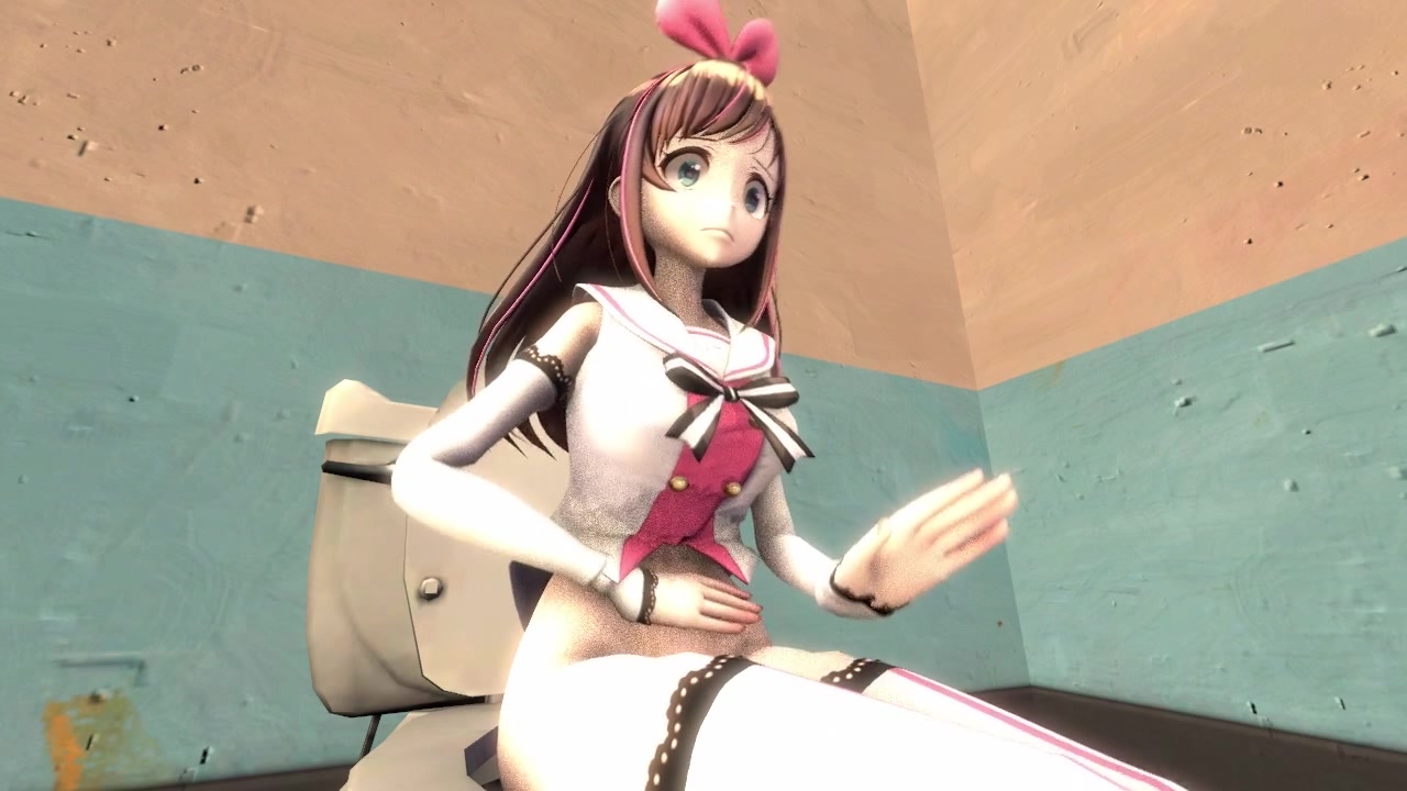 anime girl toilet trouble
