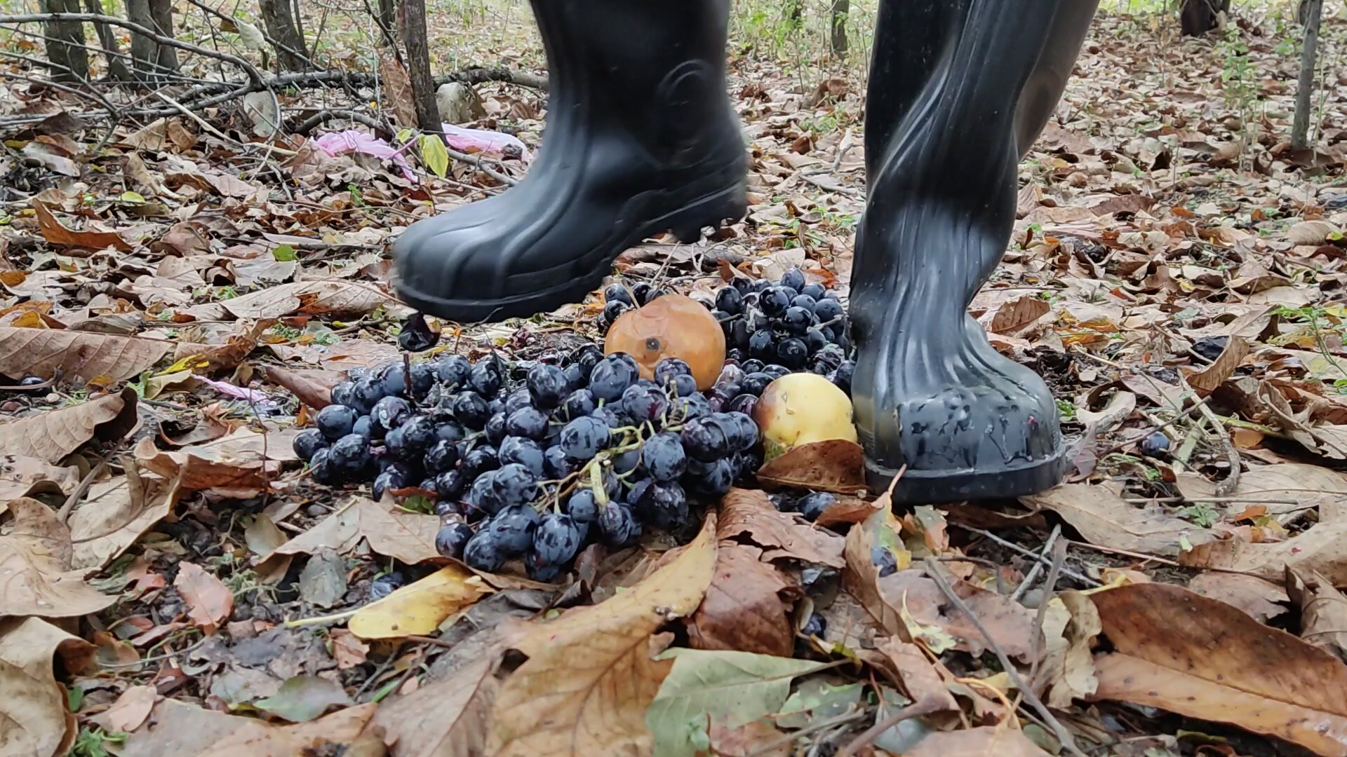 Rubber boots vs fruits - video 5
