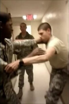 FIGHT IN THE BARRACKS