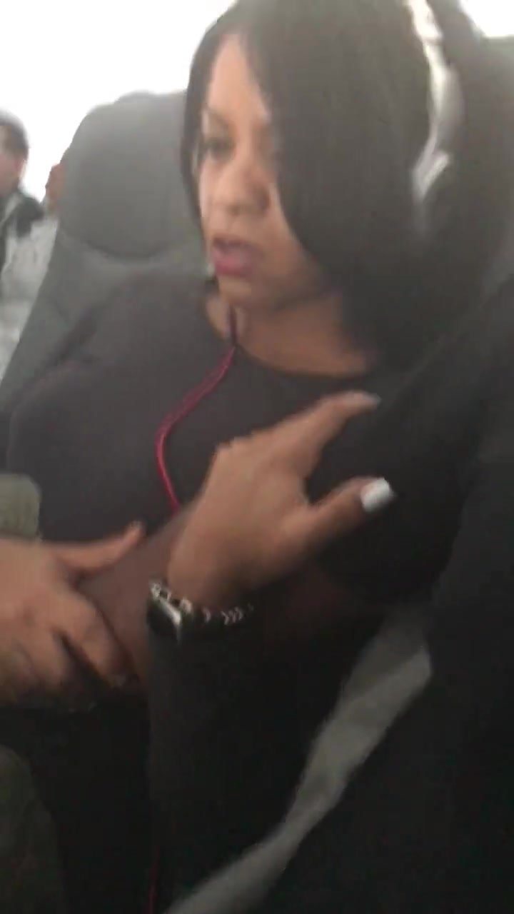 Girl gets fingered on a flight