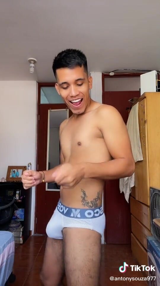 dancing in white briefs