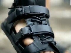 Asian sandal feet
