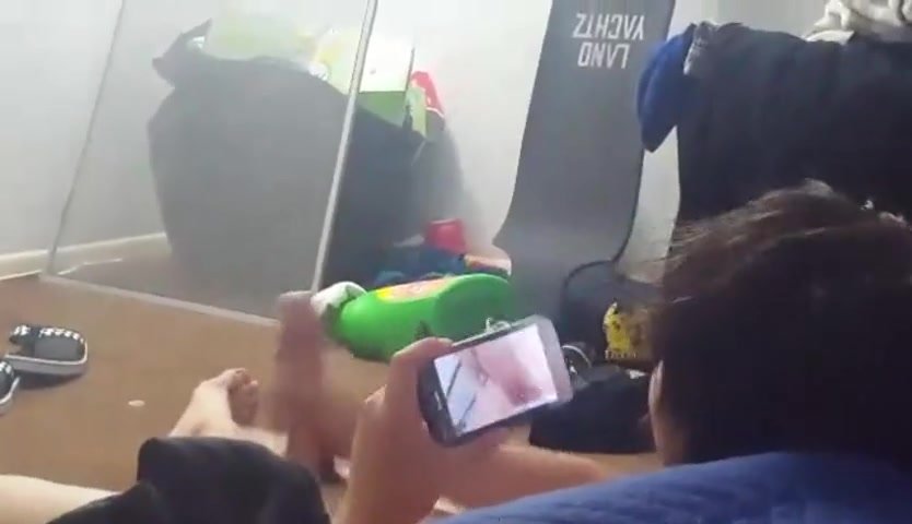 friend filming his mate