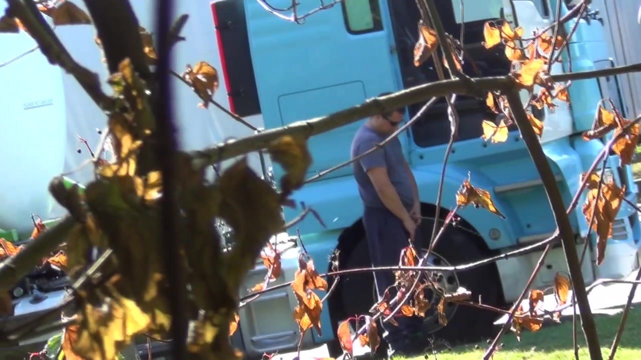 Trucker Caught Peeing 2016 September 42
