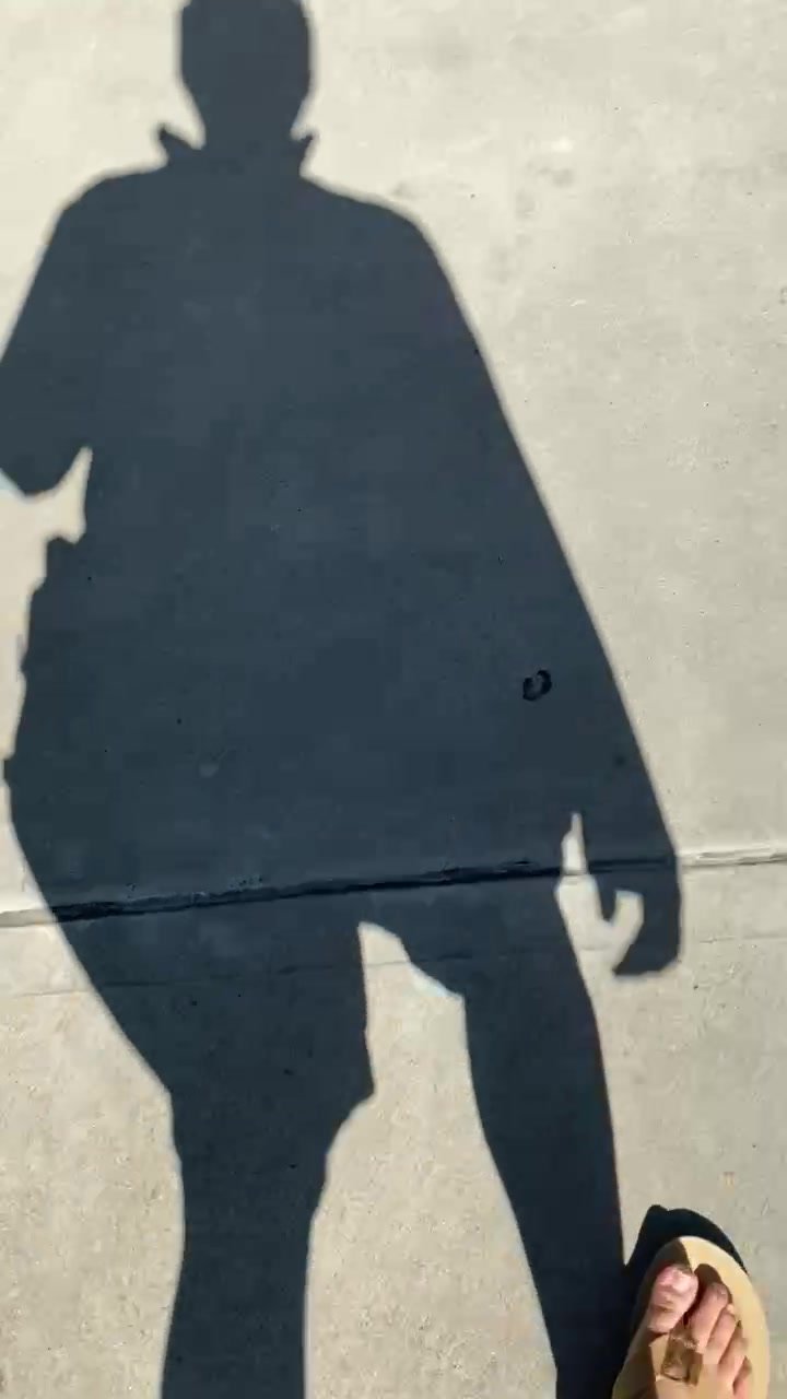 College Boy Walking to Class in Flip Flops