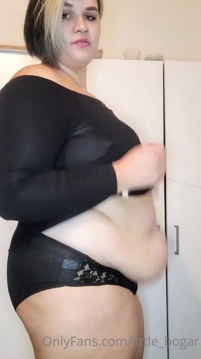 bbw tight dress in her fat body
