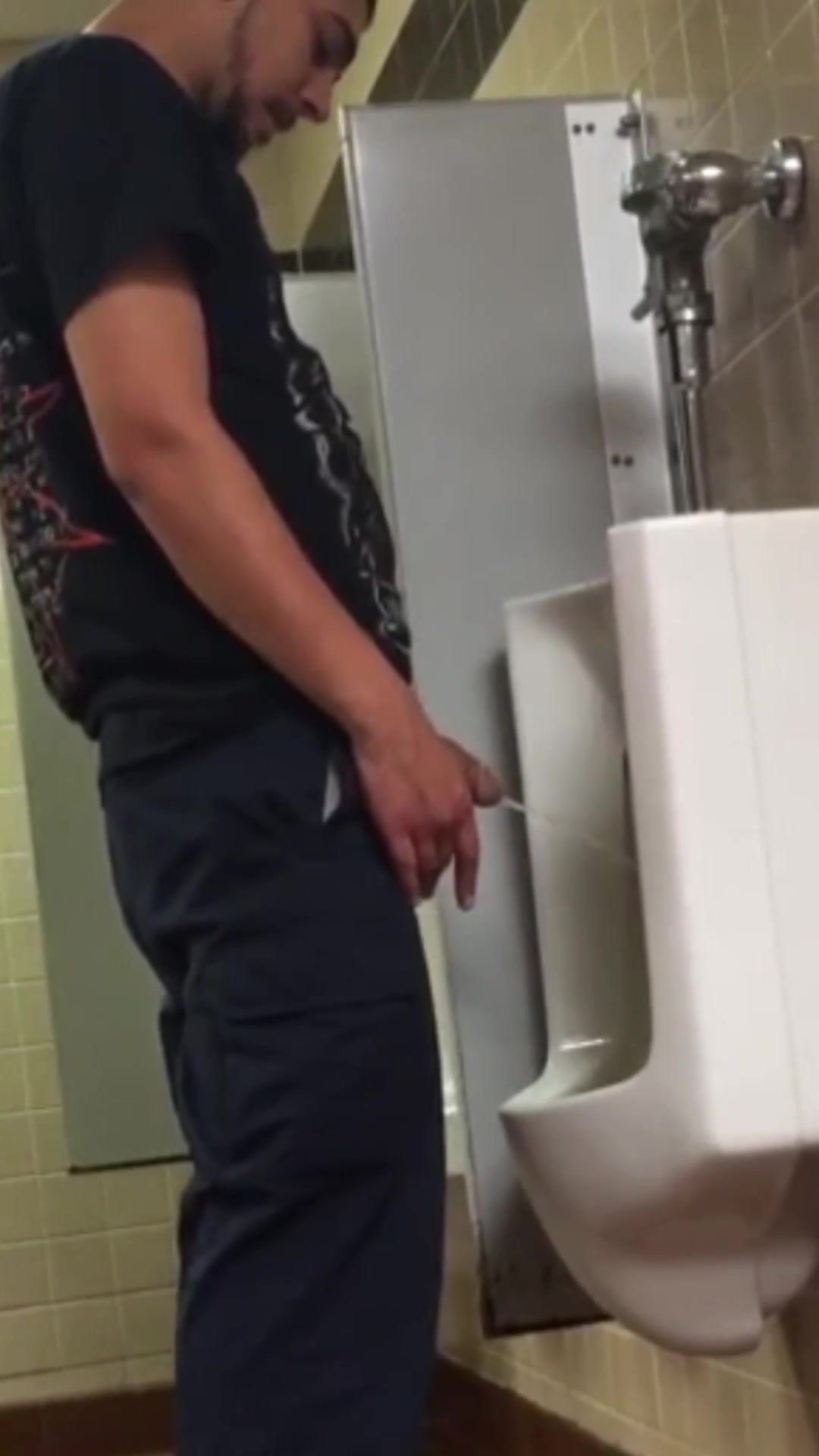 caught pissing at urinal - video 5