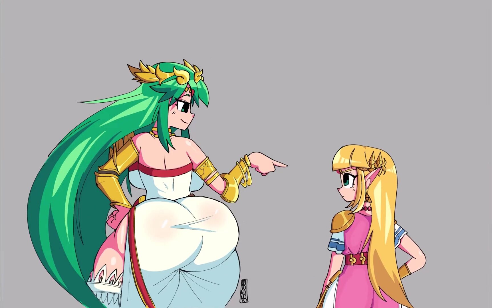 Palutena and Zelda