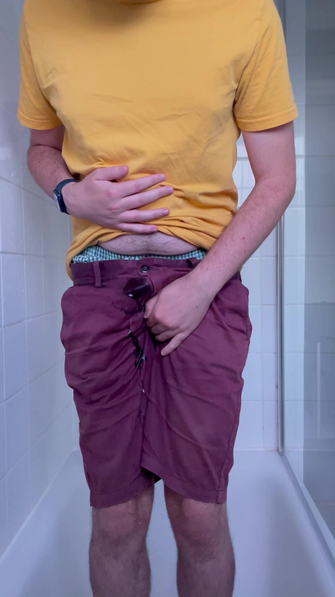 Piss in a friends clothes