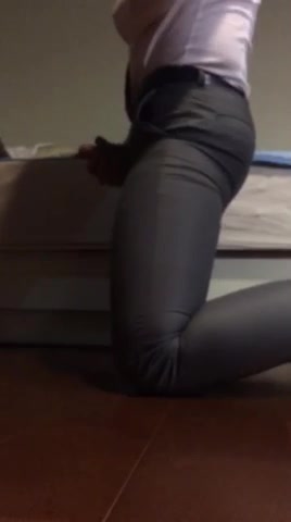 Cumming in tight pants