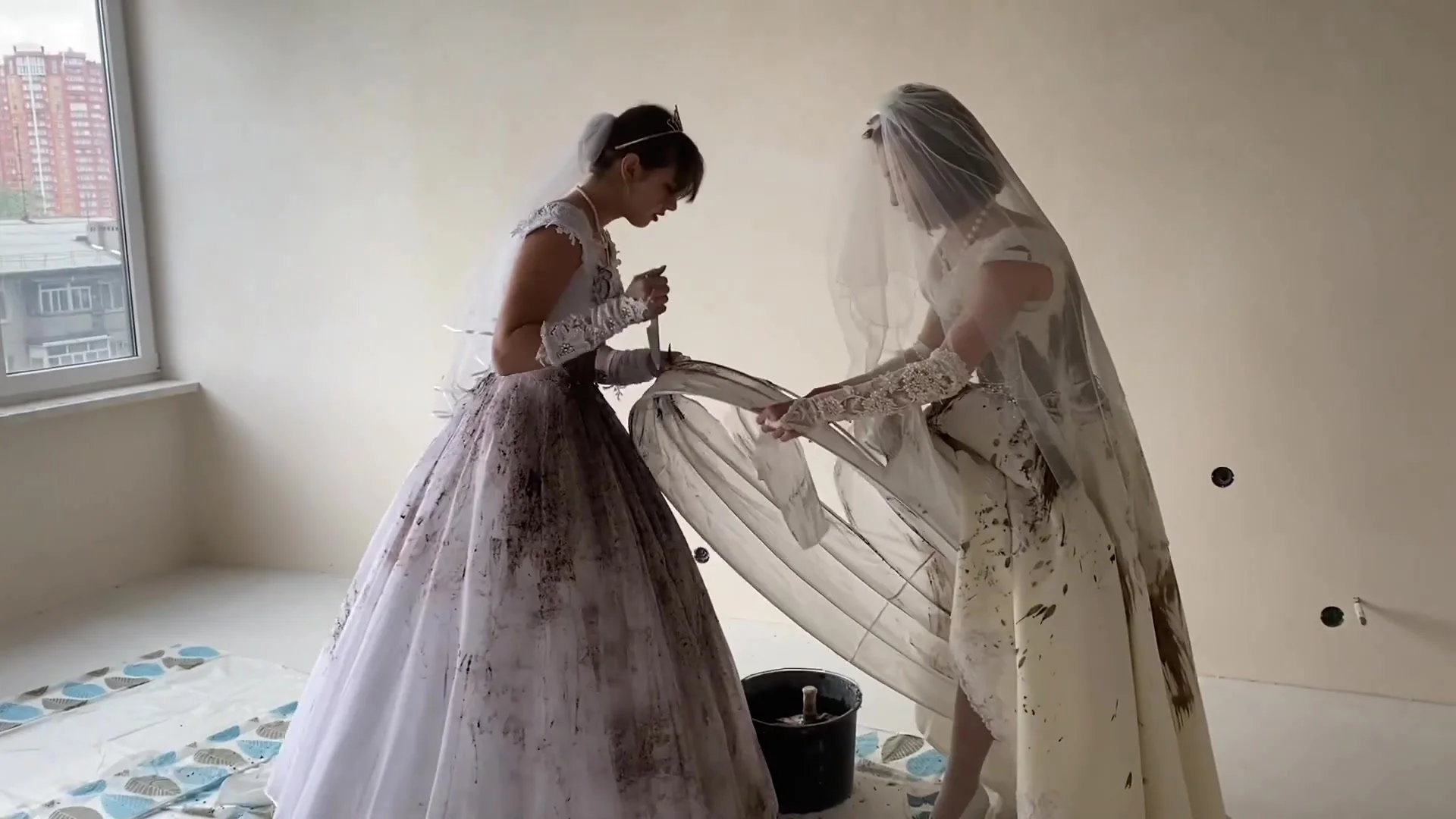 Wedding Dress - Girls destroying their wedding dresses - ThisVid.com