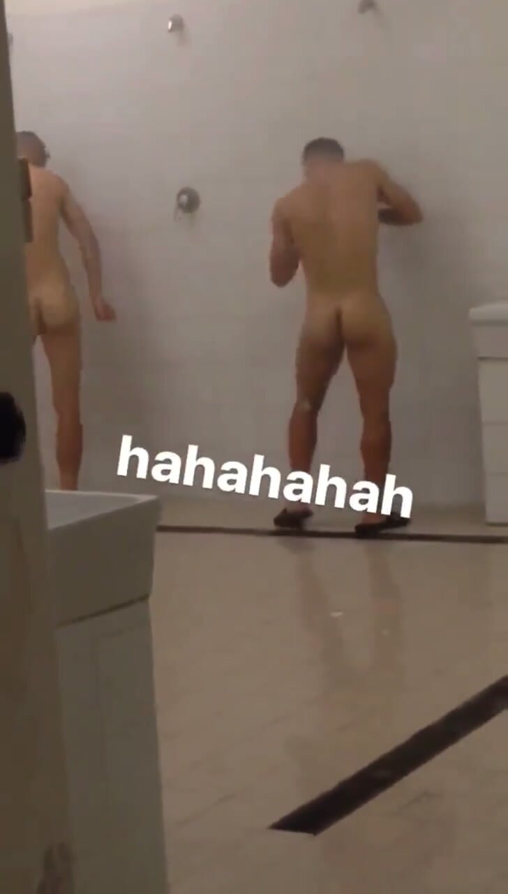 Italian soccer player dances in the shower