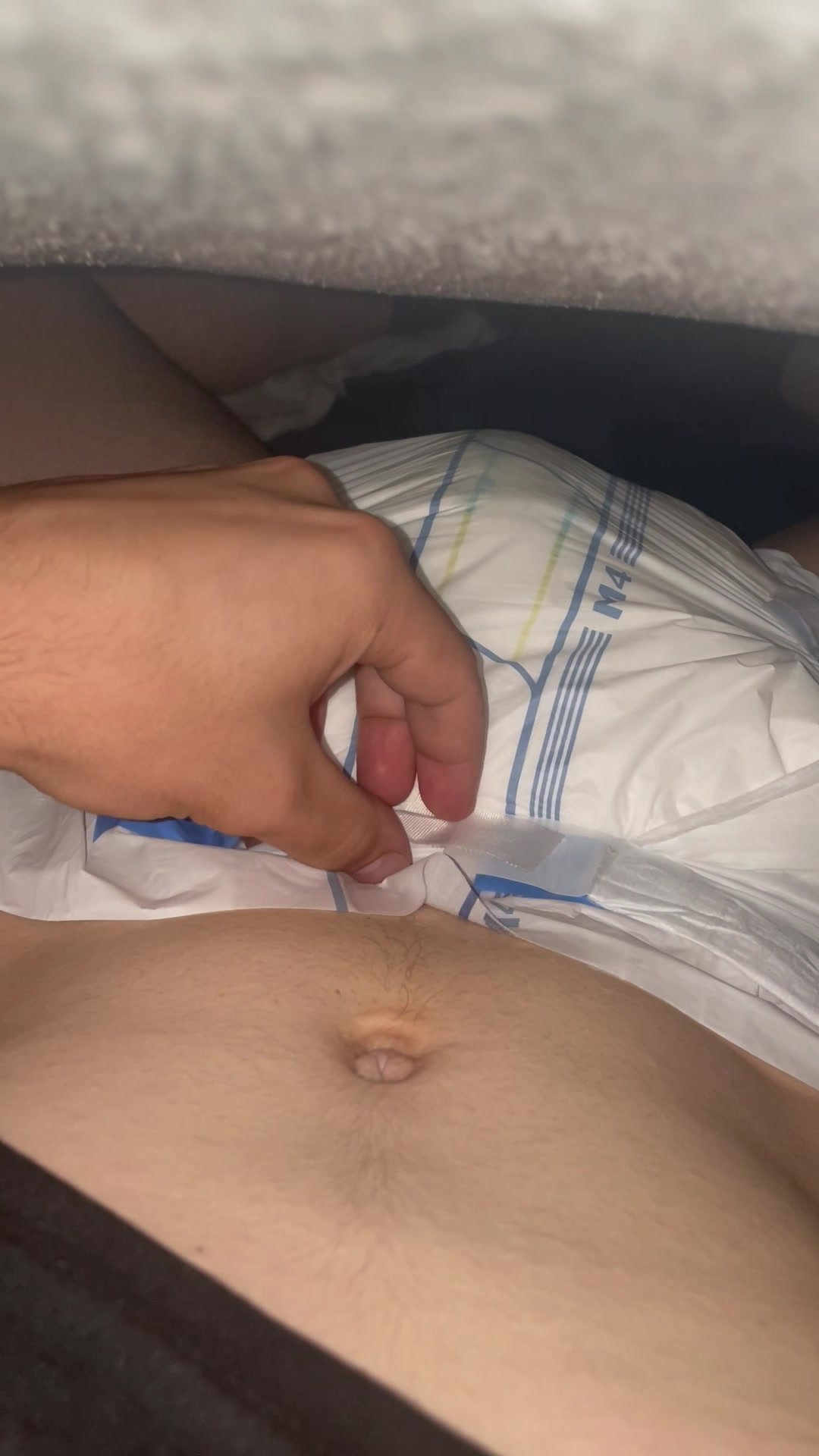 Showing off my diaper - video 2