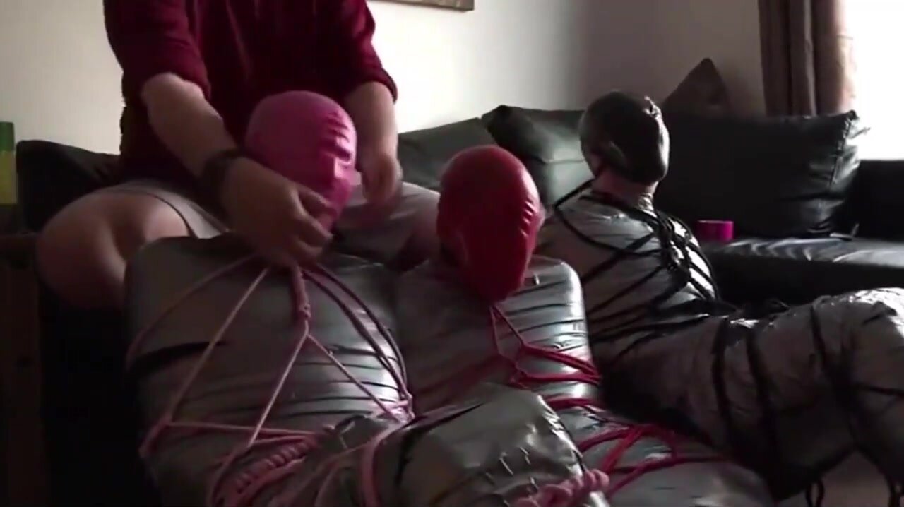 Young twinks mummified and suffocated