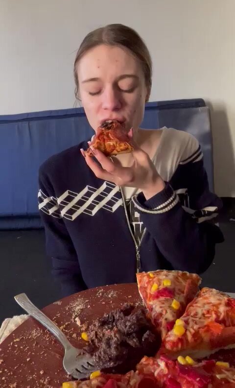 Eating a Pizza with Shit on it