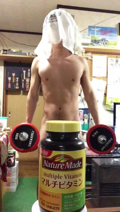 Japanese youtuber naked weightlifting