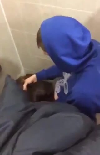 Blowjob in the bathroom - video 4