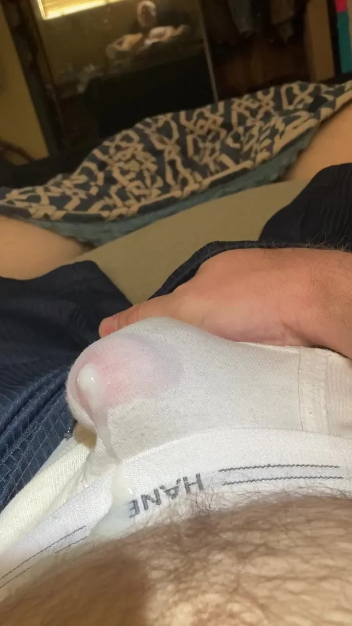 Cum in underwear: tighty whities jerk and spooge - ThisVid.com