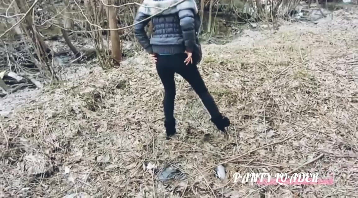 Pooping in the woods - video 2