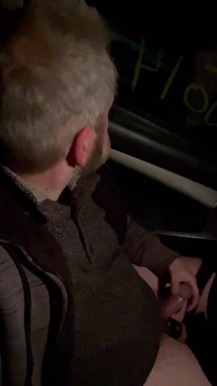 Shit eating in car at night