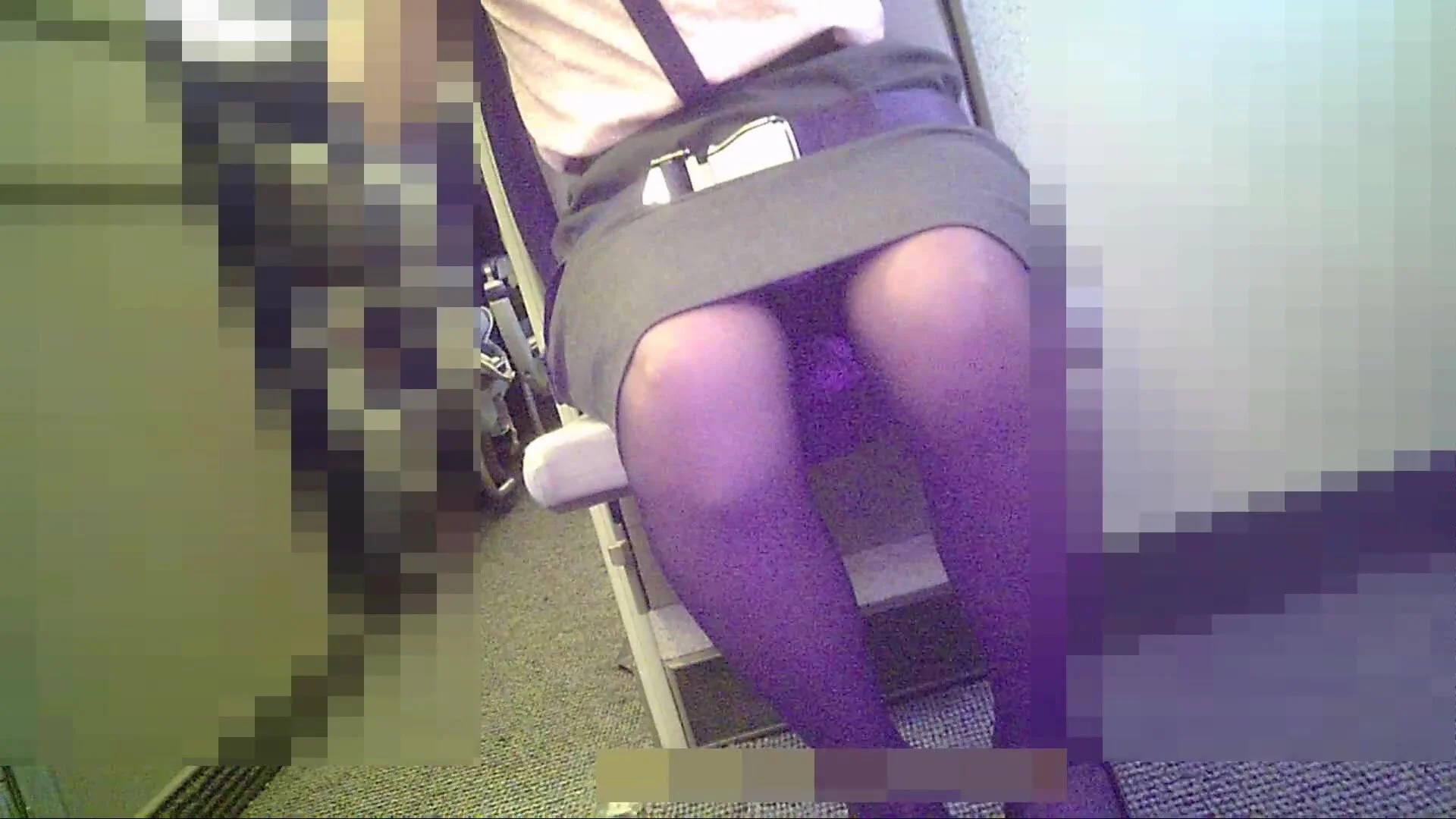 Stewardess upskirt