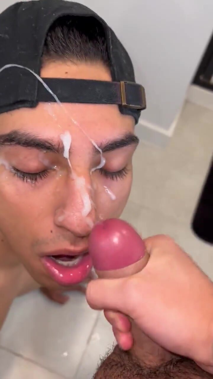 Cum in friend face