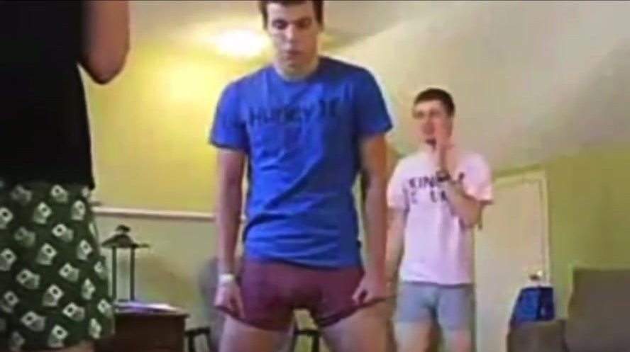 Two teens bust twinks balls