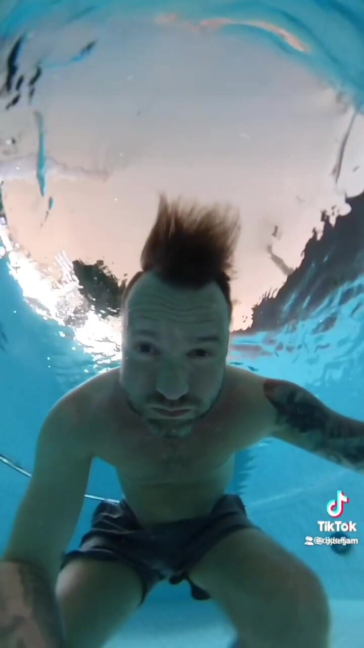 Floating barefaced underwater - video 2