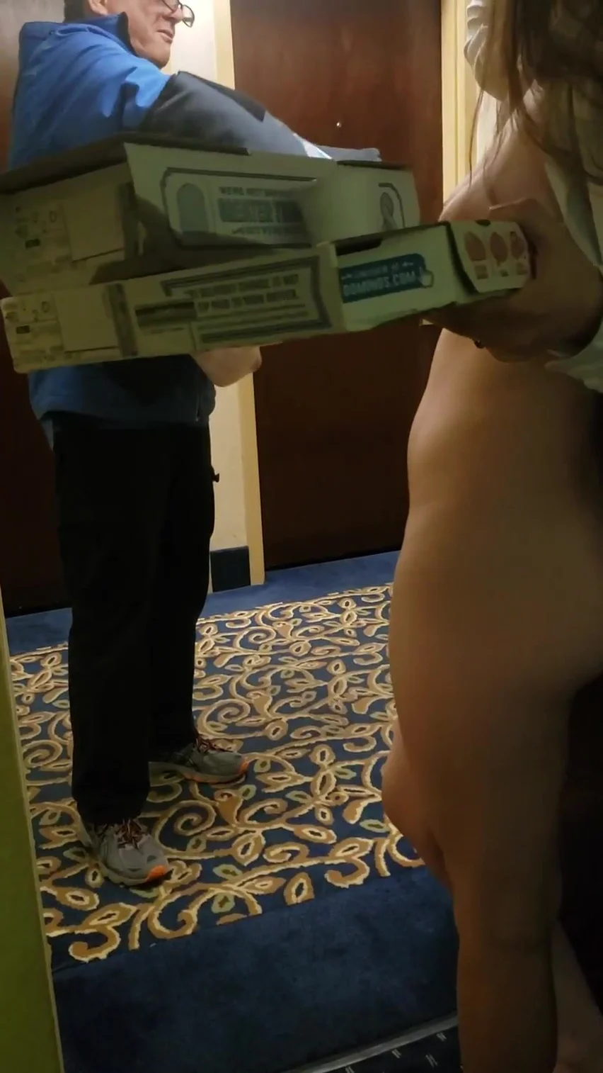 Naked homeless pizza delivery