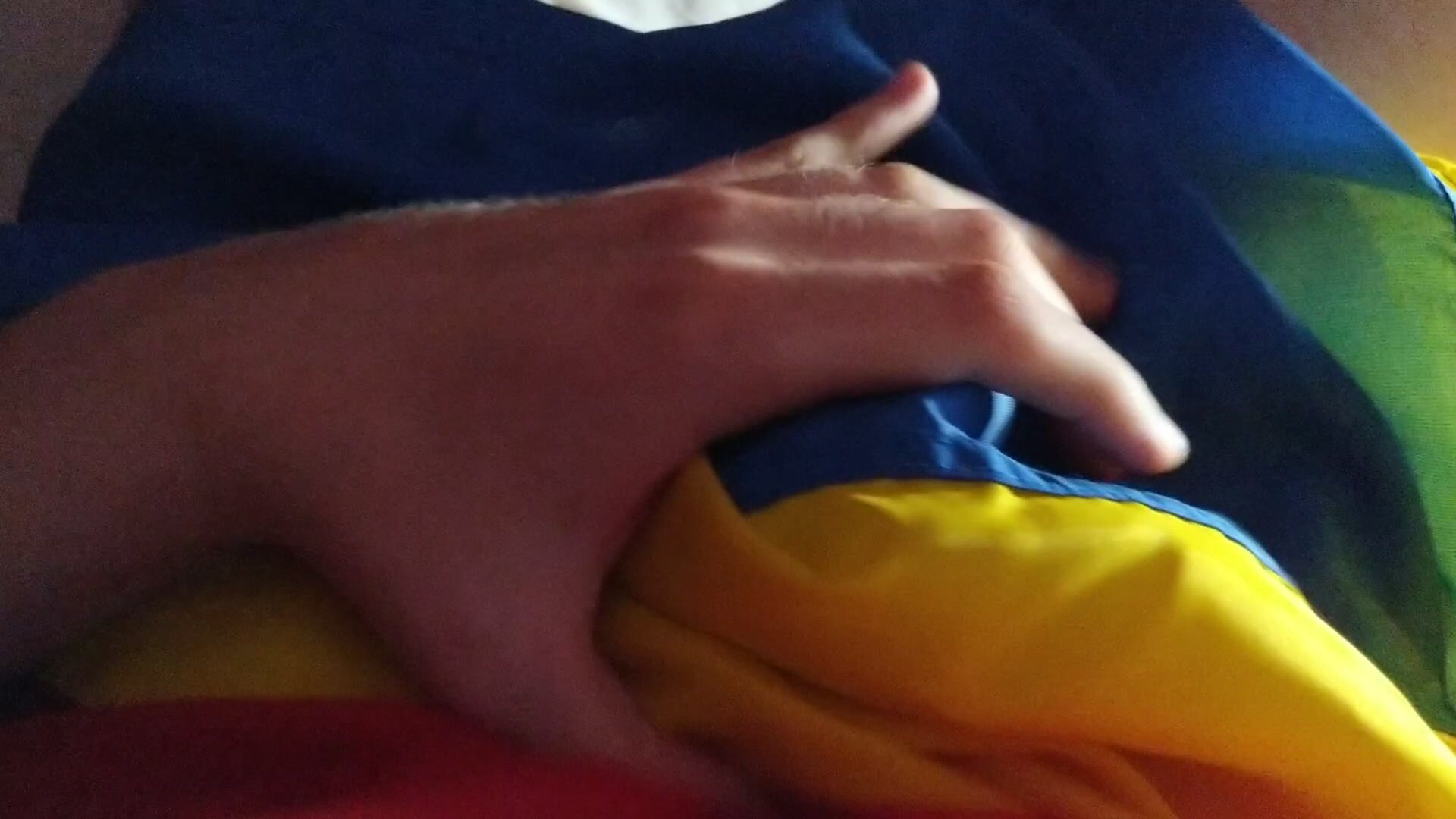 Romania flag wanking 2