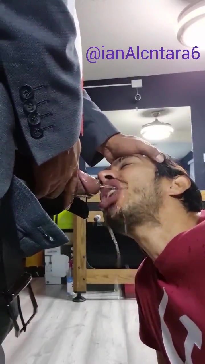 latino sub drinks his business dom's piss 2
