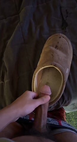pissing in my stepdads shoe