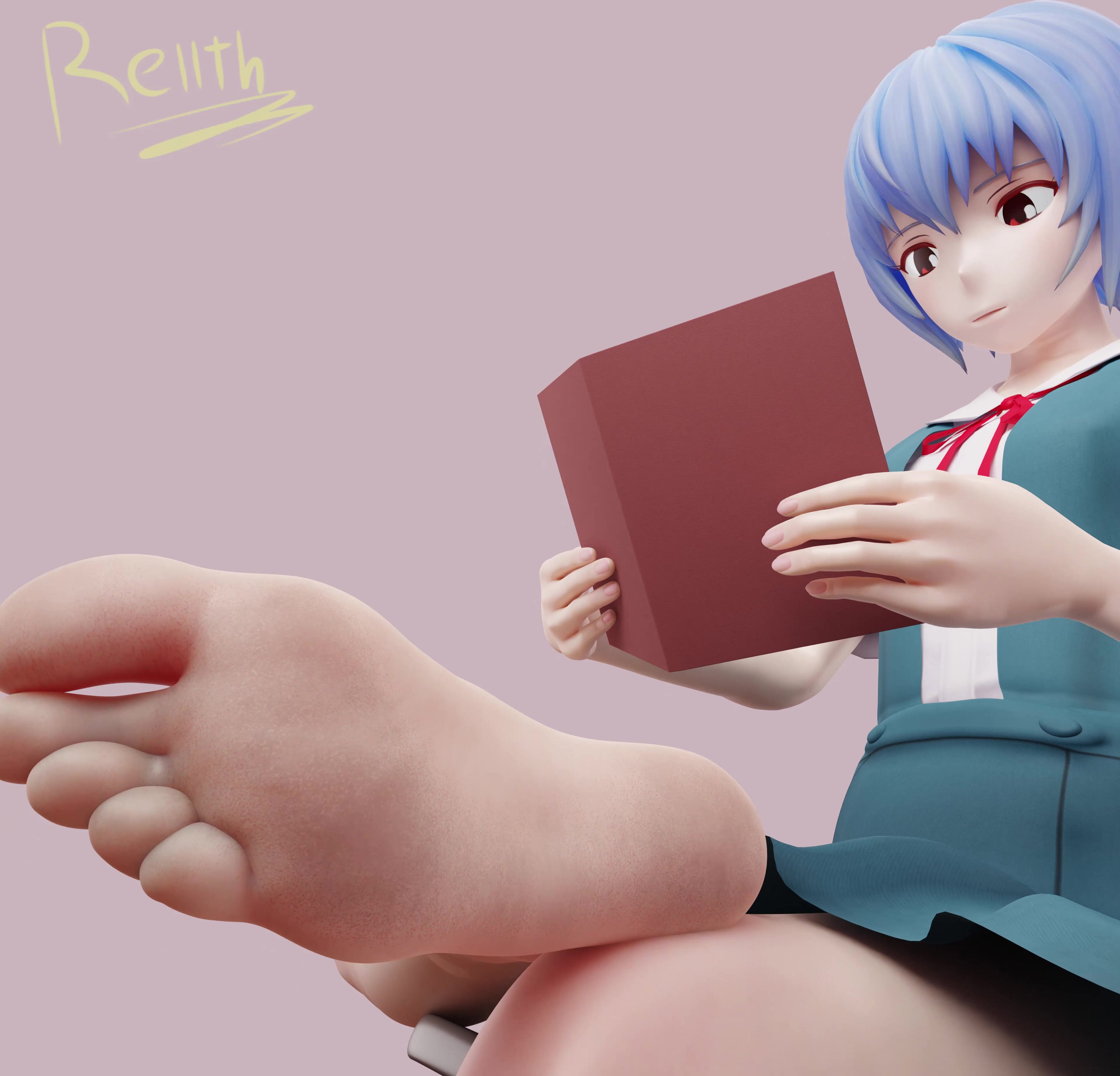 Rei Ayanami - 3D Feet